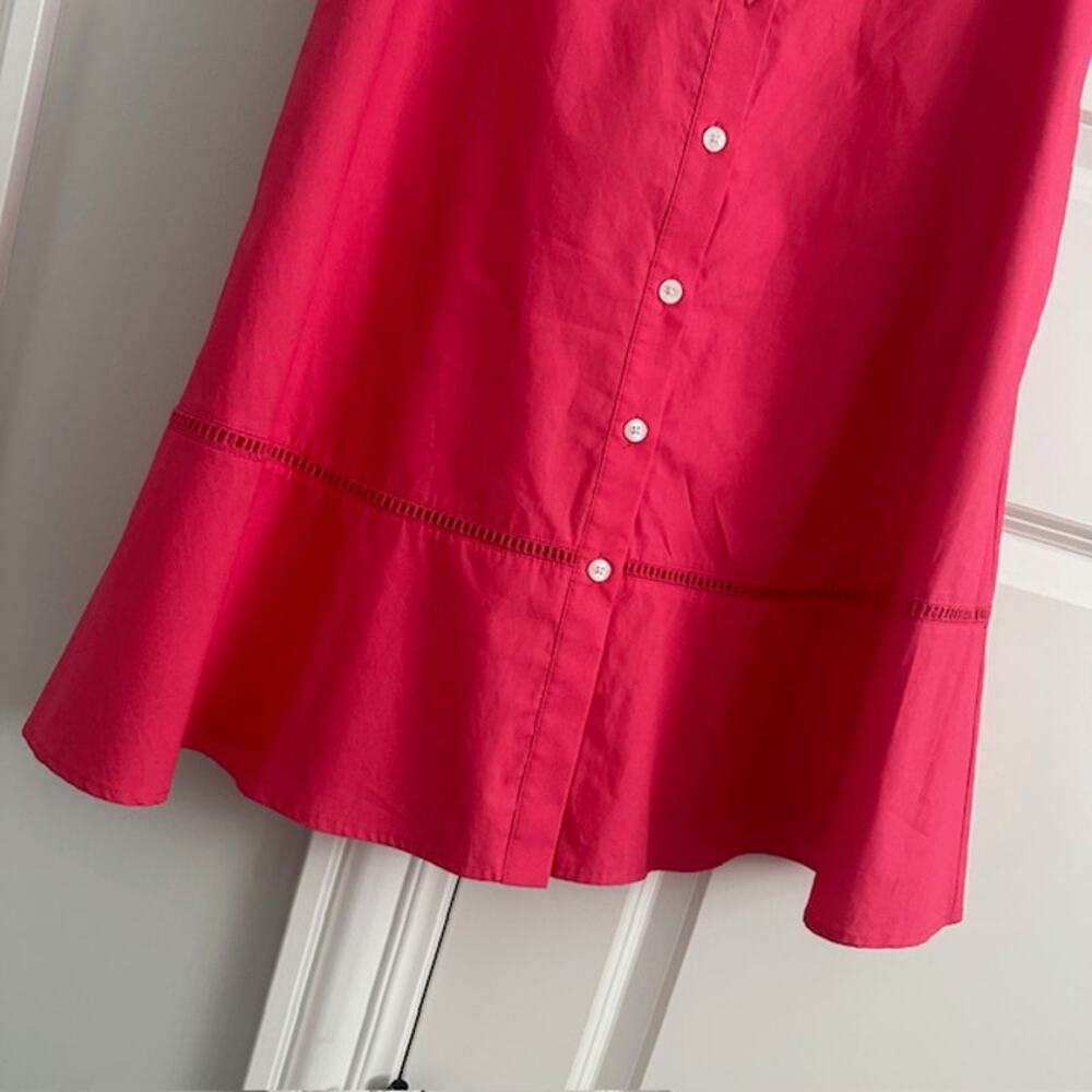 Draper James Grace and Charm 100% Cotton Button Down Shirt Dress Size: 8 - Picture 6 of 10
